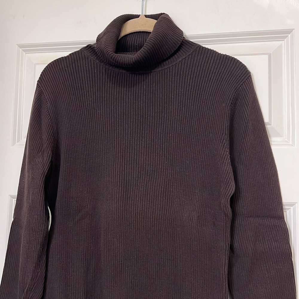 Relativity Ribbed Knit Turtle Neck - Picture 2 of 2